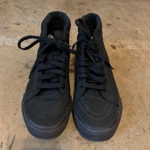 Vans Canvas Sk8-hi Slim Black High Tops